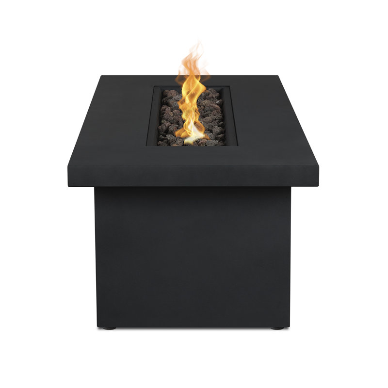 Real Flame Berthoud 14.5'' H x 48'' W Steel Outdoor Fire Pit Table with Lid & Reviews Wayfair